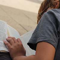 Boy reading