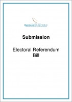 Submission Electoral Referendum Bill cover