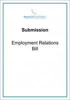 Submission Employment Relations Bill