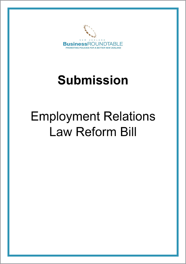 Submission Employment Relations Law Reform Bill