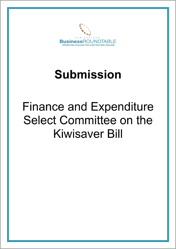 Submission Finance and Expenditure Select Committee on the Kiwisaver Bill