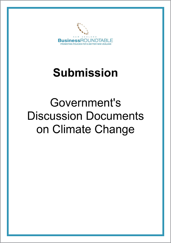 Submission Governments Discussion Documents on Climate Change