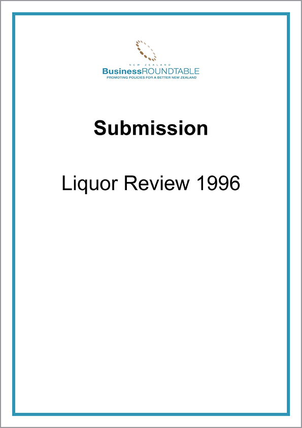 Submission Liquor Review 1996