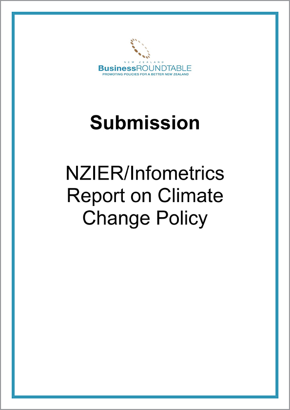 Submission NZIER Infometrics Report on Climate Change Policy