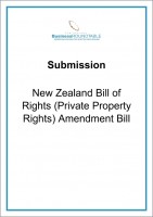 Submission New Zealand Bill of Rights Private Property Rights