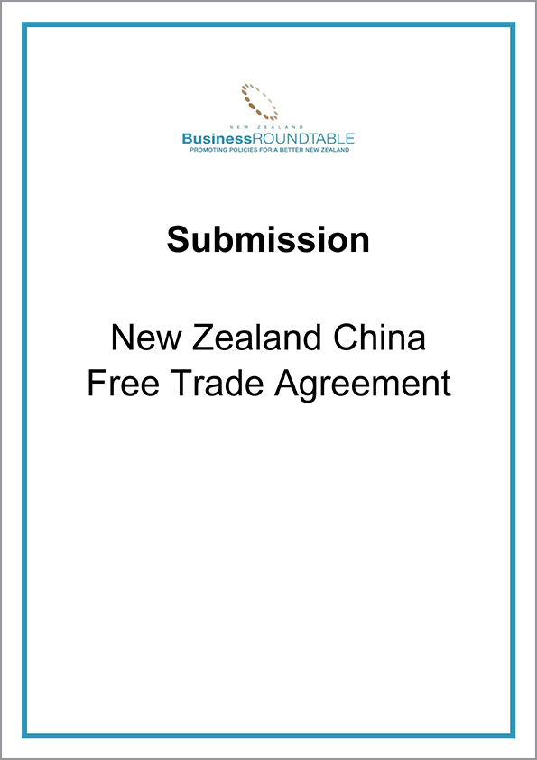 Submission New Zealand China Free Trade Agreement