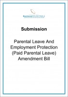 Submission Parental Leave and Employment Protection Amendment Bill