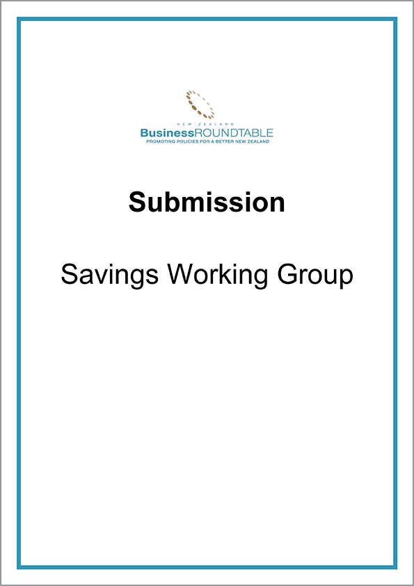 Submission Savings Working Group cover