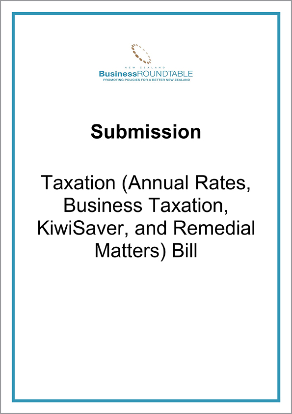 Submission Taxation Annual Rates Business Kiwisaver Remedial Matters