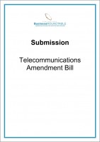 Submission Telecommunications Amendment Bill1