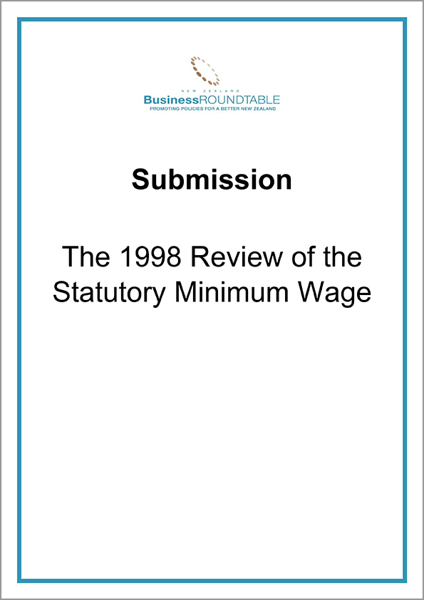 Submission The 1998 Review of the Statutory Minimum Wage