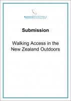 Submission Walking Access in the New Zealand Outdoors