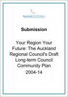 Submission Your Region Your Future The Auckland Regional Councils Draft